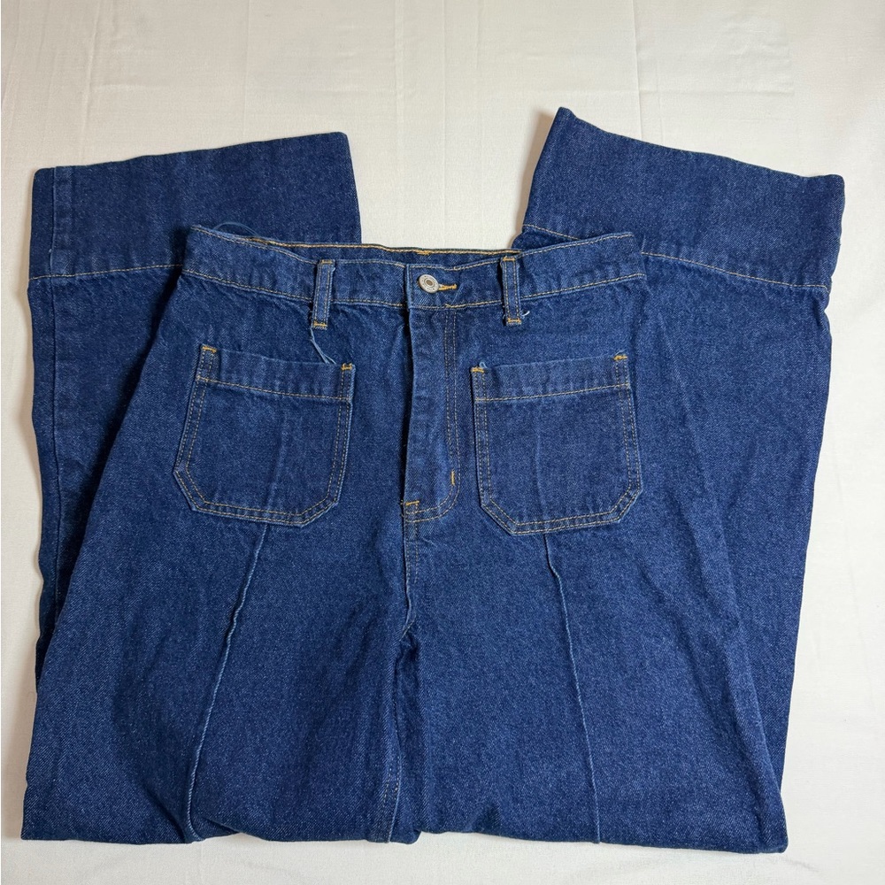 Entro Solid Wide Leg Ankle Length Patch Pockets J… - image 10